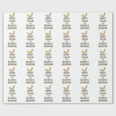 Behalten Sie Ruhe und brennen Sie ein Geschenkpapier (Flach)