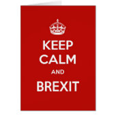 Behalten Sie Ruhe und Brexit (Vorne)