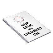 Behalten Sie Ruhe und Chemie an Notizblock (Rechte Seite)