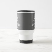 Behalten Sie Ruhe und Code auf Reise-Tasse für Reisebecher (Mittel)