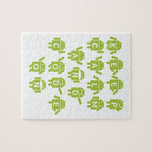 Behalten Sie Ruhe und Code auf Software-Entwickler Puzzle (Horizontal)