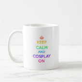 Behalten Sie Ruhe und Cosplay an Kaffeetasse (Links)