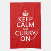 Behalten Sie Ruhe und Curry an Handtuch (Vertikal)