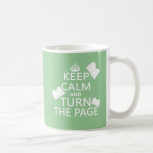 Behalten Sie Ruhe und drehen Sie die Seite Kaffeetasse