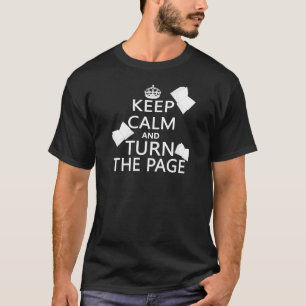 Behalten Sie Ruhe und drehen Sie die Seite T-Shirt