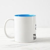 Behalten Sie Ruhe und Drehung die Drossel - Zweifarbige Tasse (Links)