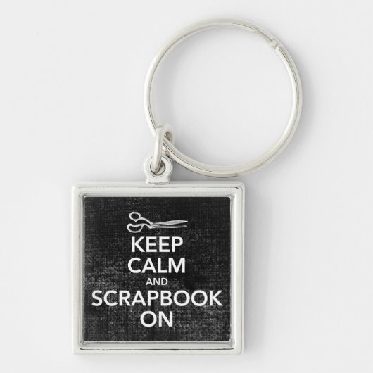 Behalten Sie Ruhe und Einklebebuch auf Schlüsselanhänger (Vorne)