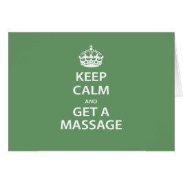 Behalten Sie Ruhe und erhalten Sie eine Massage
