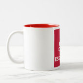 Behalten Sie Ruhe und Essayons Kaffee-Tasse Zweifarbige Tasse (Links)