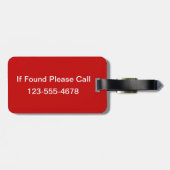 Behalten Sie Ruhe und essen Sie ein Kuchen-Rot Gepäckanhänger (Rückseite horizontal)