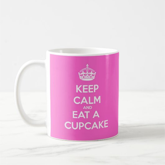 Behalten Sie Ruhe und essen Sie einen kleinen Kaffeetasse (Links)