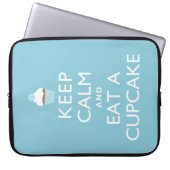 Behalten Sie Ruhe und essen Sie einen kleinen Laptopschutzhülle (Vorderseite)