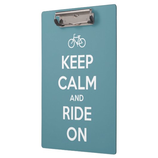 Behalten Sie Ruhe und fahren Sie auf blaues Klemmbrett (Links)