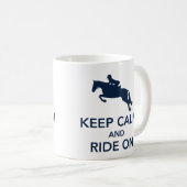 Behalten Sie Ruhe und fahren Sie auf Kaffeetasse (VorderseiteRechts)