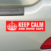 Behalten Sie Ruhe und fahren Sie sicheren Autoaufkleber (Auf Auto)