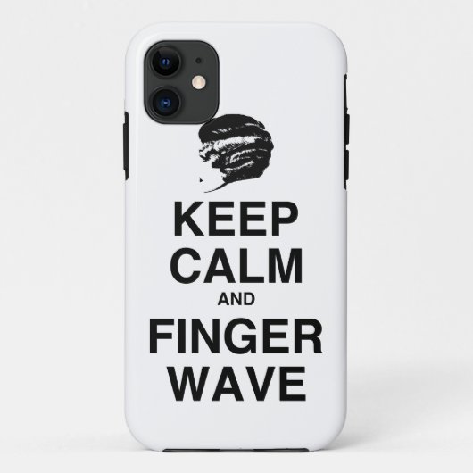 BEHALTEN SIE RUHE UND FINGER-WELLE! Case-Mate iPhone HÜLLE (Rückseite)