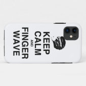 BEHALTEN SIE RUHE UND FINGER-WELLE! Case-Mate iPhone HÜLLE (Rückseite (Horizontal))