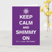 Behalten Sie Ruhe-und Flattern Bellydance Karte (Gelbe Blume)