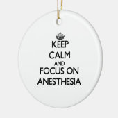 Behalten Sie Ruhe und Fokus auf Anästhesie Keramik Ornament (Links)