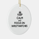 Behalten Sie Ruhe und Fokus auf Armbanduhren Keramik Ornament (Rechts)