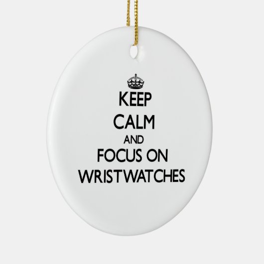 Behalten Sie Ruhe und Fokus auf Armbanduhren Keramik Ornament (Rechts)