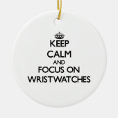 Behalten Sie Ruhe und Fokus auf Armbanduhren Keramik Ornament (Vorne)