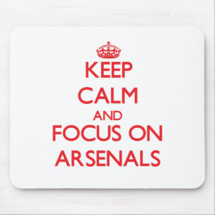 Behalten Sie Ruhe und Fokus auf ARSENALEN Mousepad