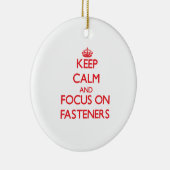 Behalten Sie Ruhe und Fokus auf Befestigern Keramikornament (Rechts)