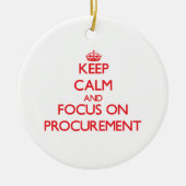 Behalten Sie Ruhe und Fokus auf Beschaffung Keramikornament (Vorne)