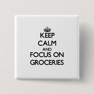 Behalten Sie Ruhe und Fokus auf Button