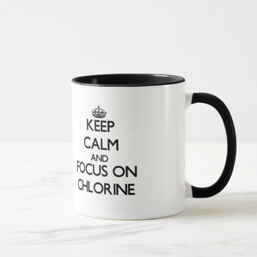 Behalten Sie Ruhe und Fokus auf Chlor Tasse (Rechts)