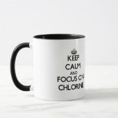 Behalten Sie Ruhe und Fokus auf Chlor Tasse (Links)