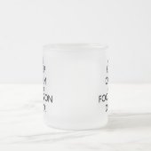 Behalten Sie Ruhe und Fokus auf Daten Mattglastasse (Mittel)