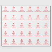 Behalten Sie Ruhe und Fokus auf dem Geschenkpapier (Flach)