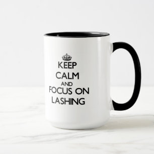 Behalten Sie Ruhe und Fokus auf der Auspeitschung Tasse