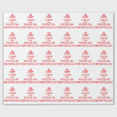 Behalten Sie Ruhe und Fokus auf Dermatologie Geschenkpapier (Flach)