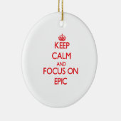 Behalten Sie Ruhe und Fokus auf EPOSE Keramikornament (Rechts)