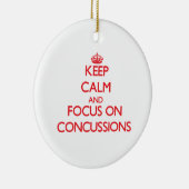 Behalten Sie Ruhe und Fokus auf Erschütterungen Keramik Ornament (Rechts)