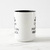 Behalten Sie Ruhe und Fokus auf Feed-back Tasse (Zentrum)