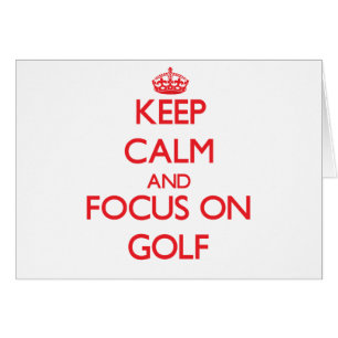 Behalten Sie Ruhe und Fokus auf Golf