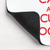 Behalten Sie Ruhe und Fokus auf Jogurt Mousepad (Ecke)