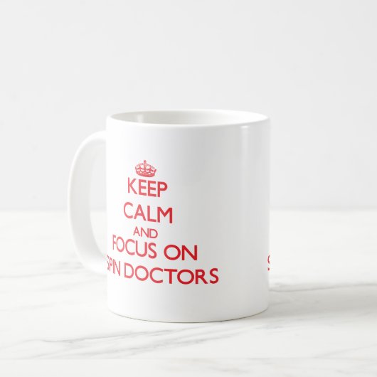 Behalten Sie Ruhe und Fokus auf Kaffeetasse (Vorderseite Links)