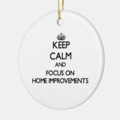 Behalten Sie Ruhe und Fokus auf Keramik Ornament (Links)