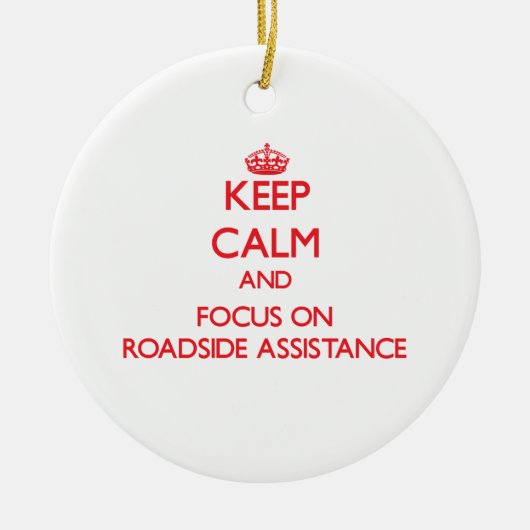 Behalten Sie Ruhe und Fokus auf Keramikornament (Vorne)