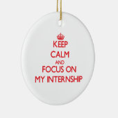 Behalten Sie Ruhe und Fokus auf meinem Internship Keramik Ornament (Rechts)
