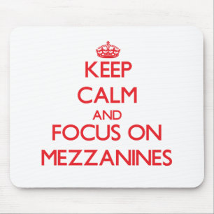 Behalten Sie Ruhe und Fokus auf Mezzanin Mousepad