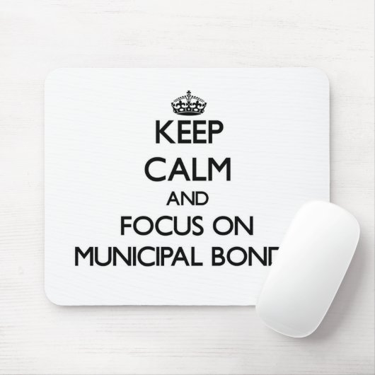 Behalten Sie Ruhe und Fokus auf Mousepad (Mit Mouse)