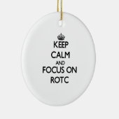 Behalten Sie Ruhe und Fokus auf Rotc Keramikornament (Rechts)