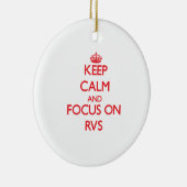 Behalten Sie Ruhe und Fokus auf Rvs Keramikornament (Rechts)