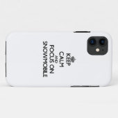 Behalten Sie Ruhe und Fokus auf Snowmobile Case-Mate iPhone Hülle (Rückseite (Horizontal))